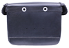 Saddle-1578 Black Leather Motorcycle Bolt-On Saddle Bags with Braid and Conchos Back View